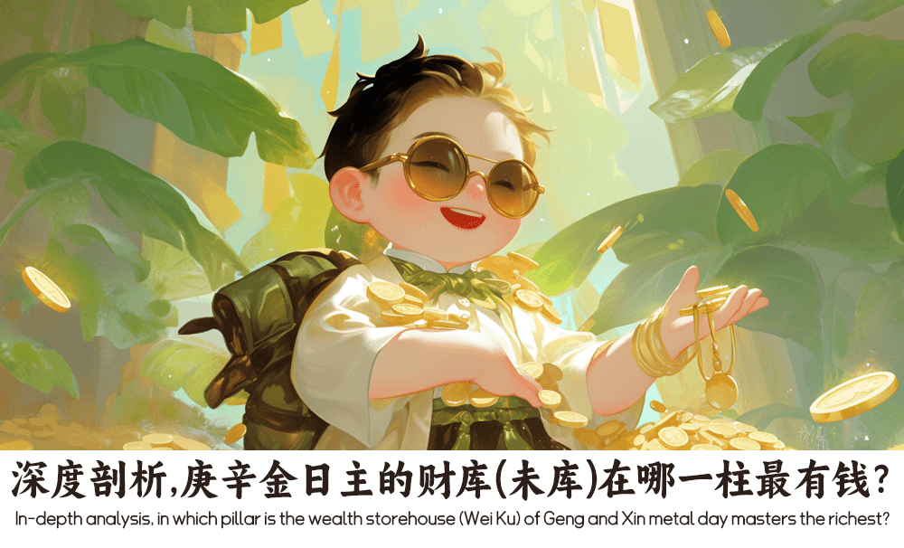 深度剖析，庚辛金日主的财库（未库）在哪一柱最有钱？