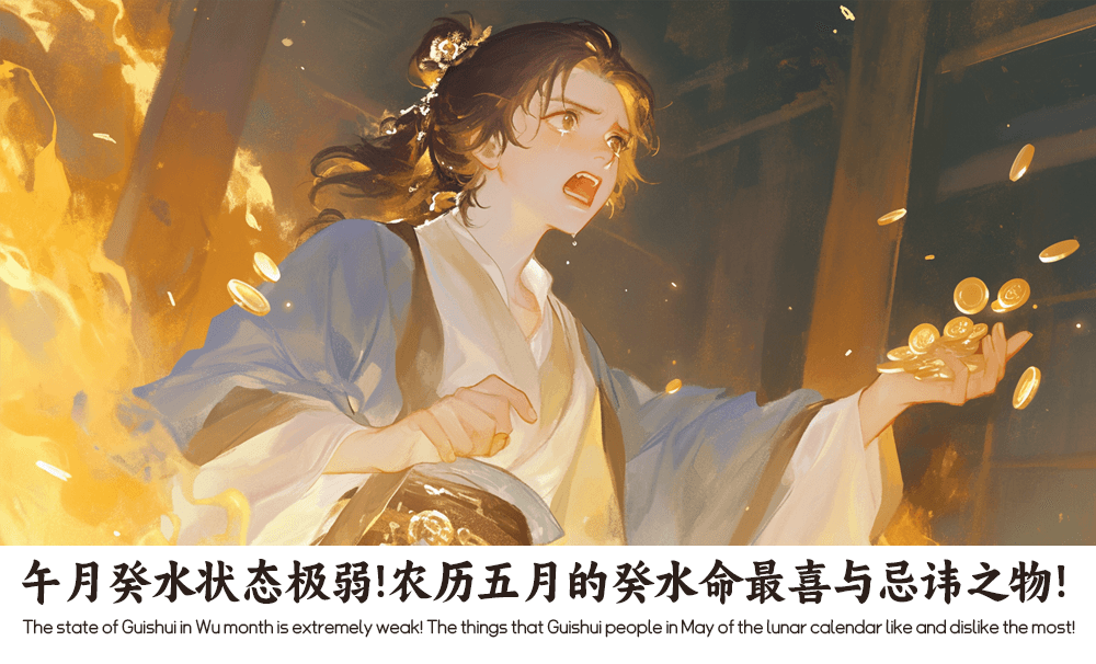 午月癸水状态极弱！农历五月的癸水命最喜与忌讳之物！
