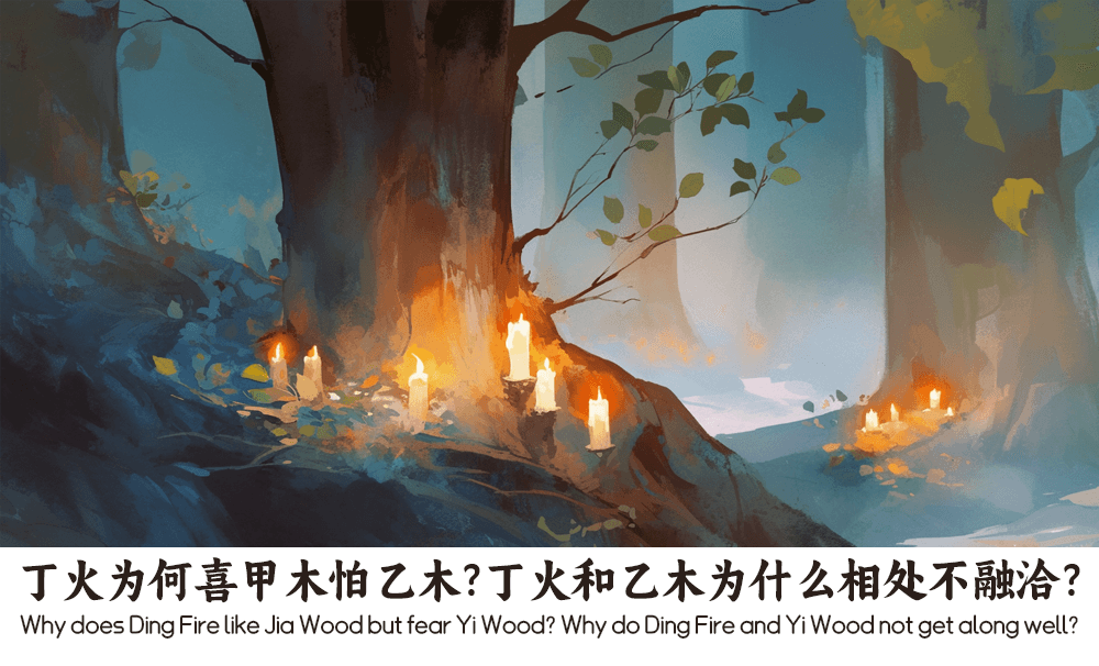 丁火为何喜甲木怕乙木？丁火和乙木为什么相处不融洽？