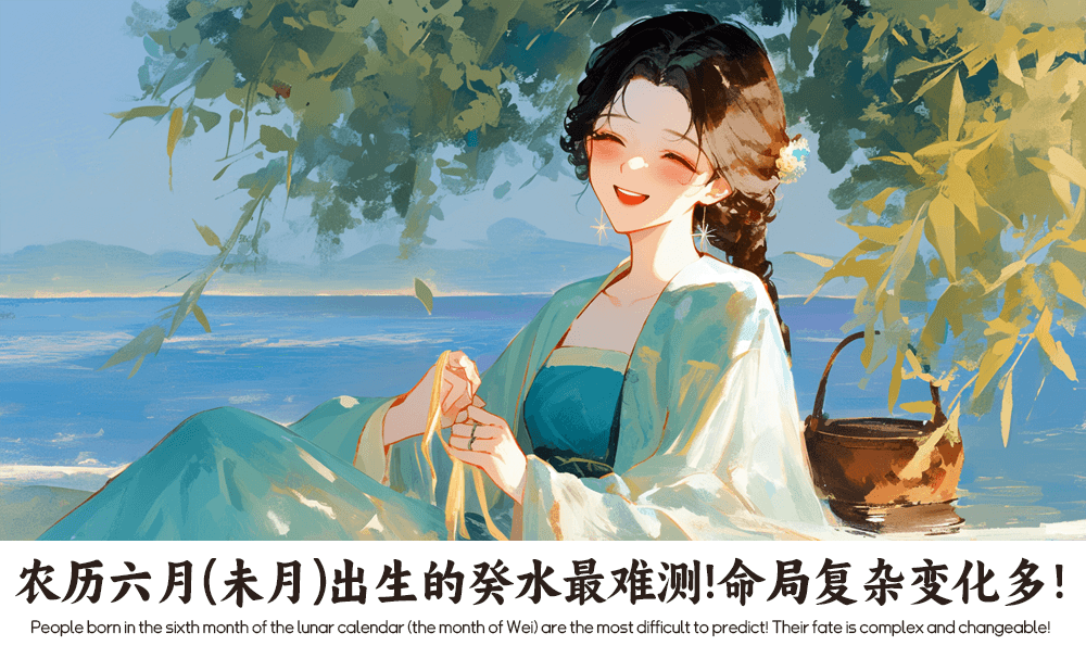 农历六月（未月）出生的癸水最难测！命局复杂变化多！