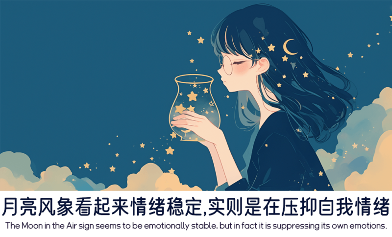 月亮风象星座的情绪