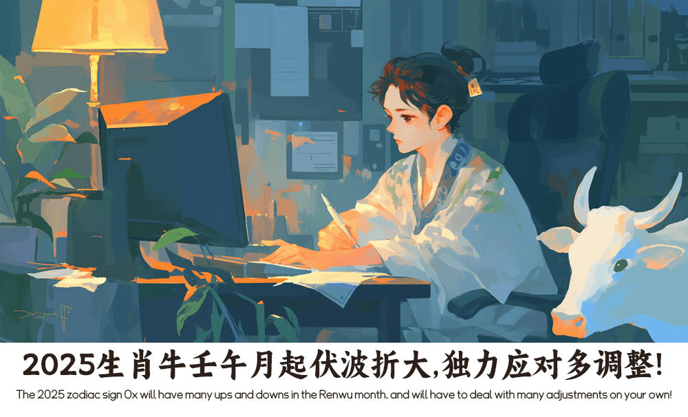 2025生肖牛壬午月起伏波折大，独力应对多调整！