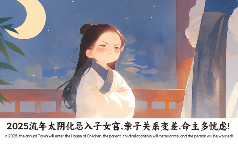 太阴化忌入子女
