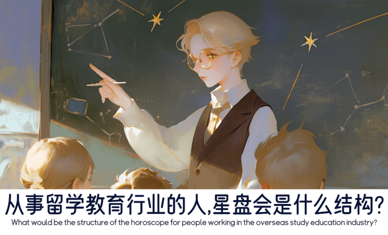 从事留学教育行业的人的星盘结构