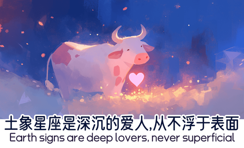土象星座是深沉的爱人