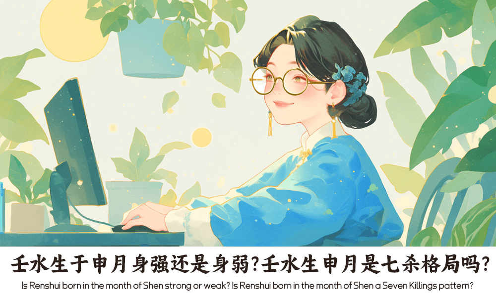 壬水生于申月身强还是身弱？壬水生申月是七杀格局吗？