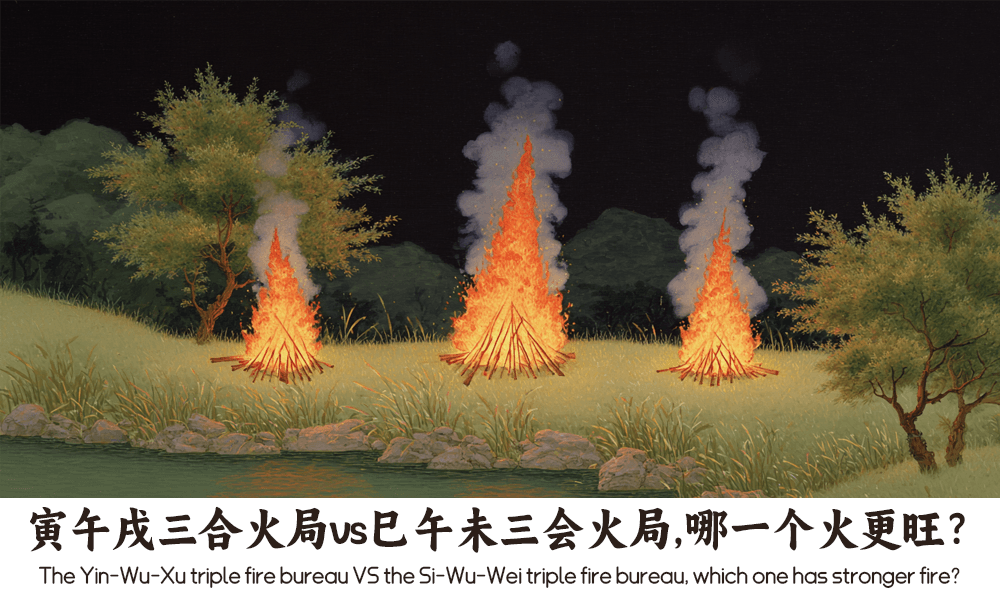寅午戌三合火局vs巳午未三会火局，哪一个火更旺？