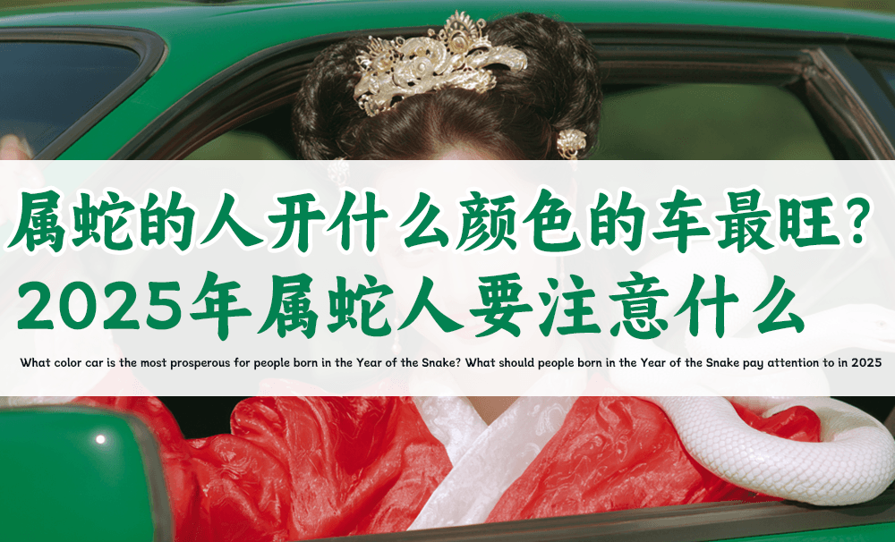 属蛇的人开什么颜色的车最旺？2025年属蛇人要注意什么