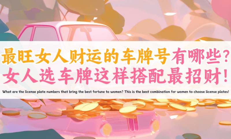 女人选车牌