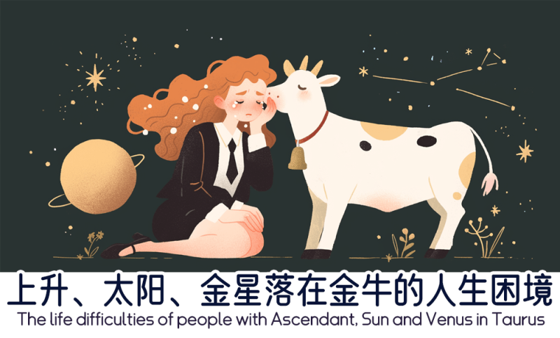 上升、太阳、金星落在金牛的人生困境