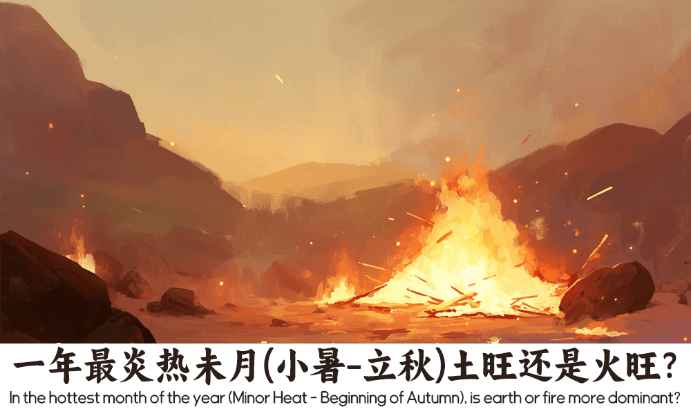一年最炎热未月（小暑-立秋）土旺还是火旺？