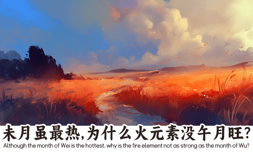 未月虽最热，为什么火元素没午月旺？