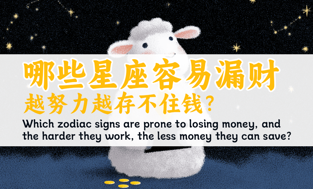 哪些星座容易漏财，越努力越存不住钱？