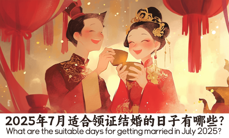 2025年7月适合领证结婚的日子