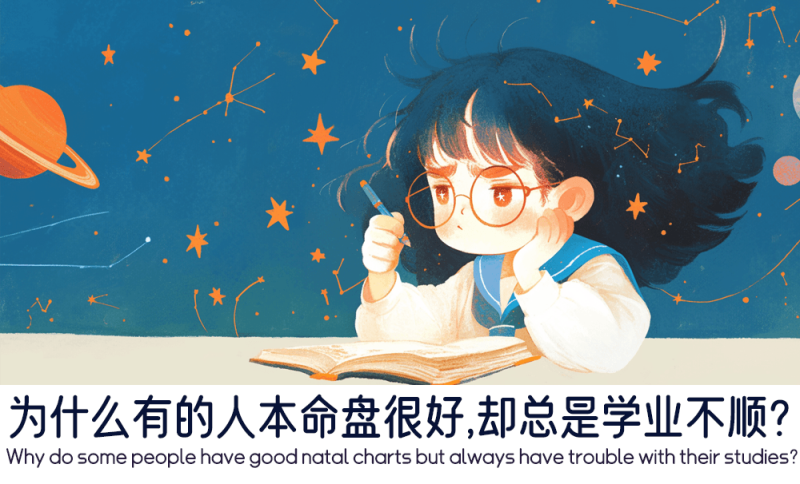 为何本命盘好却学业不顺？