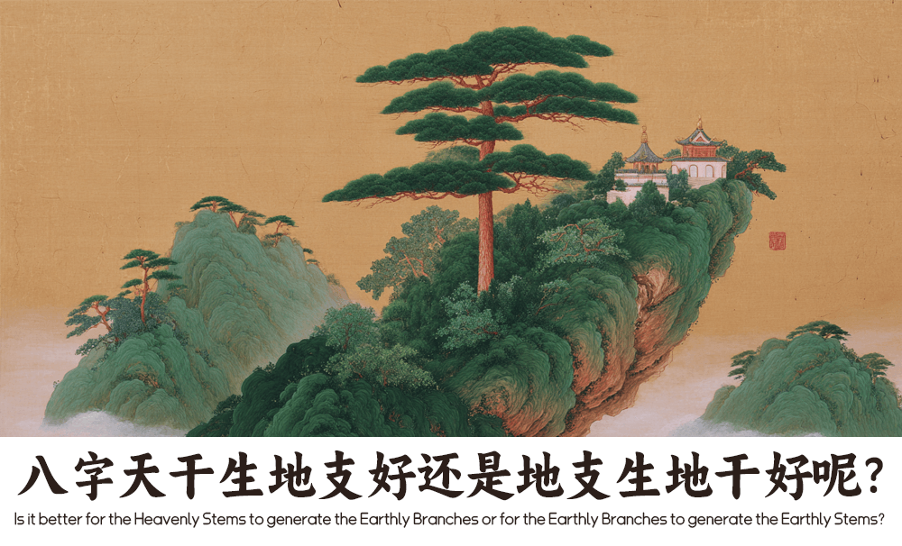 八字天干生地支好还是地支生天干好呢？