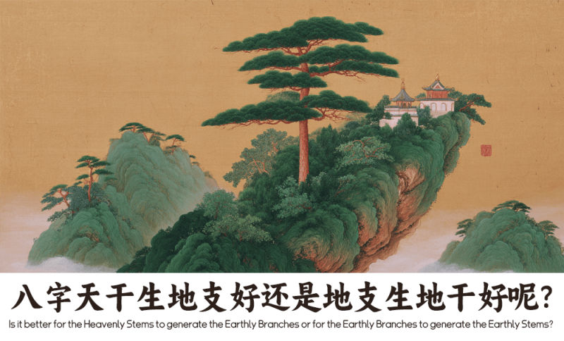八字天干生地支好还是地支生天干好呢？