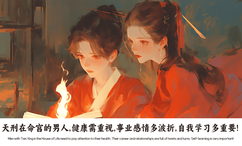 天刑在命宫的男人，健康需重视，事业感情多波折，自我学习多重要！