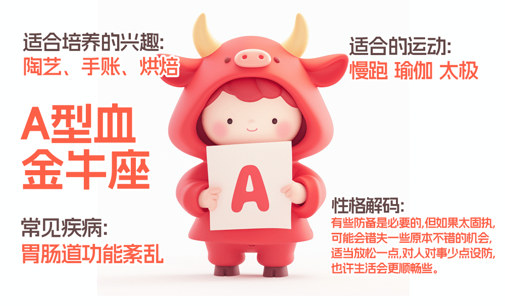 A型血金牛座的性格特点：不出错，但也不松口