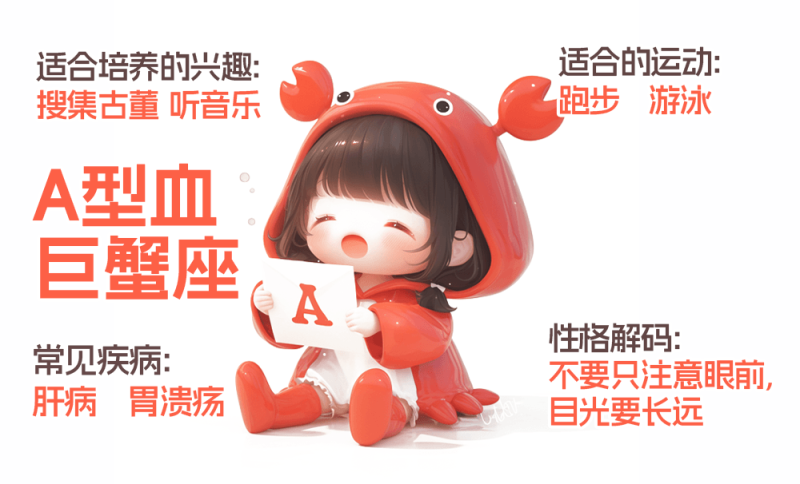 A型血巨蟹座