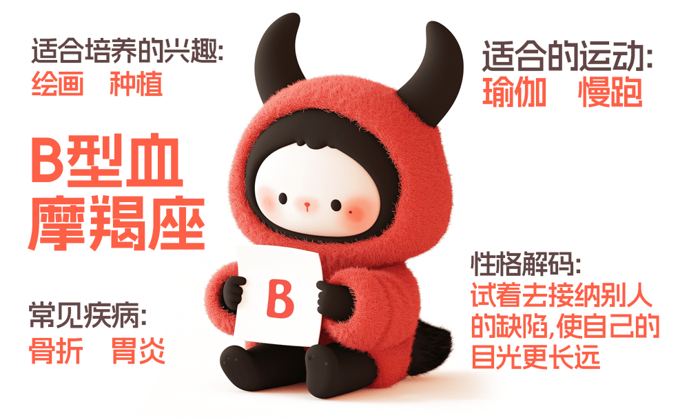 B型血摩羯座：严于律己的乐天派，是不太会浪费时间的“狠人”