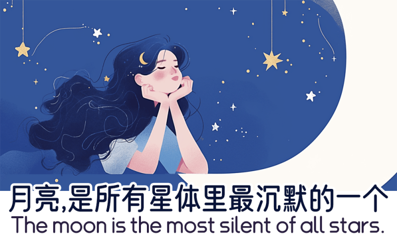 月亮，是所有星体里最沉默的一个