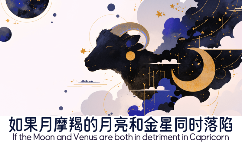 如果月摩羯的月亮和金星同时落陷