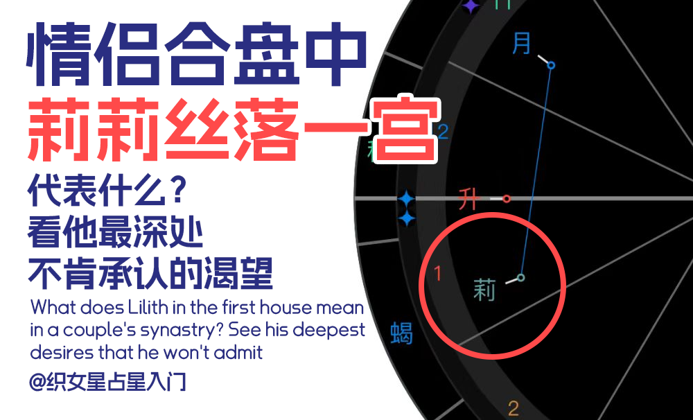 情侣合盘中莉莉丝落一宫代表什么？看他最深处不肯承认的渴望