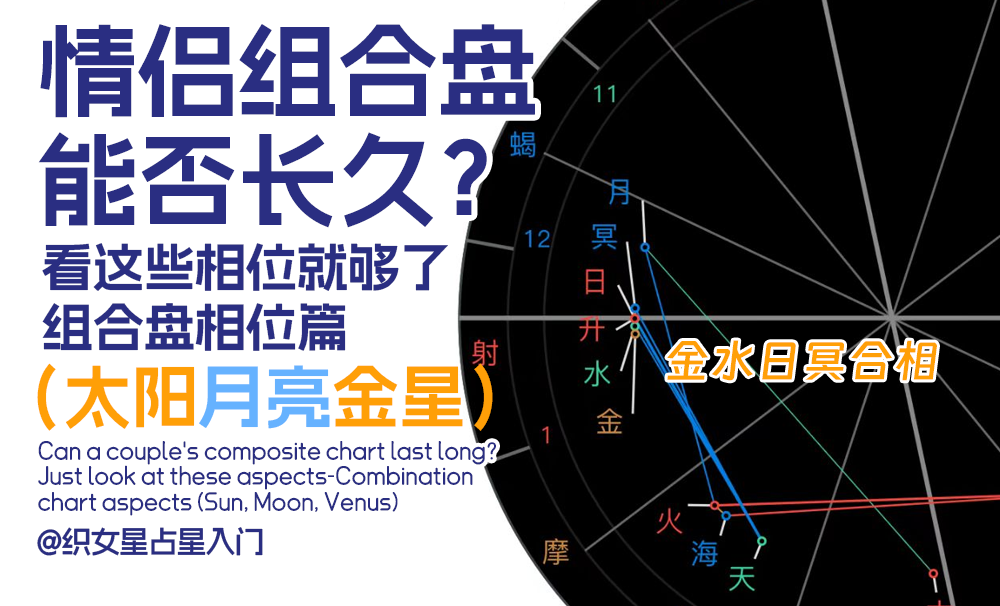情侣组合盘能否长久？看这些相位就够了｜组合盘相位篇（太阳/月亮/金星）