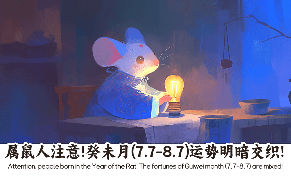 属鼠人注意！癸未月（7.7-8.7）运势明暗交织！