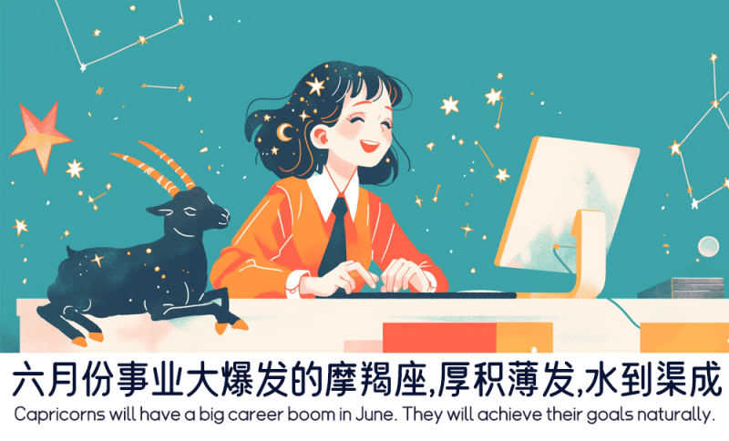 六月份事业大爆发的摩羯座