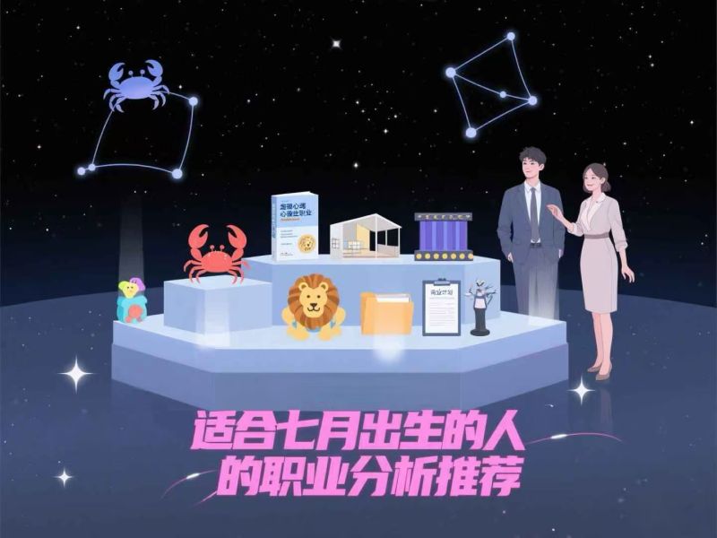 七月份出生的人的职业推荐