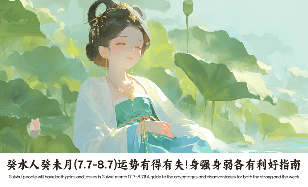 癸水人癸未月（7.7-8.7）运势有得有失！身强身弱各有利好指南