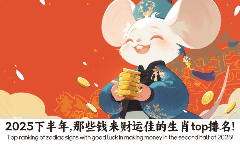 2025下半年，那些钱来财运佳的生肖