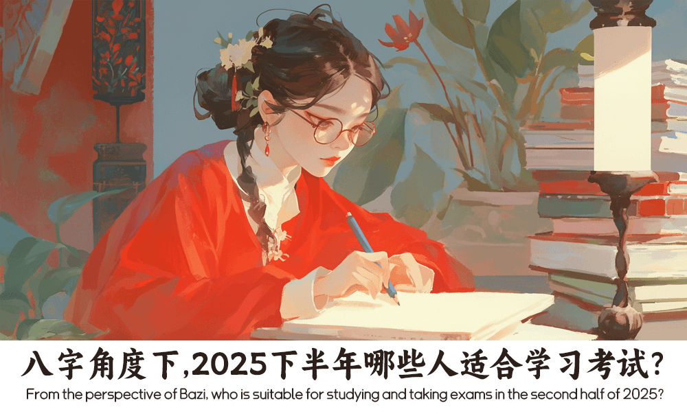 八字角度下，2025下半年哪些人适合学习考试？
