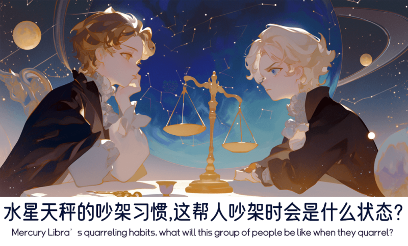 水星天秤的吵架习惯