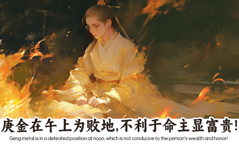 庚金在午上为败地
