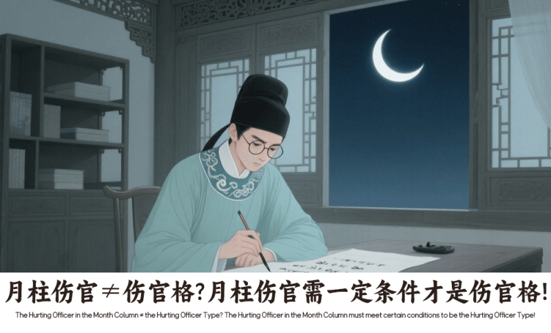 月柱伤官≠伤官格
