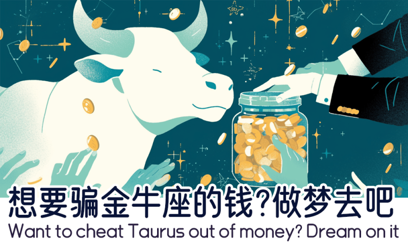 想要骗金牛座的钱？