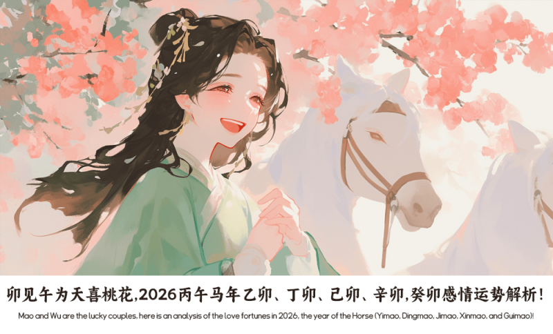 卯见午为天喜桃花