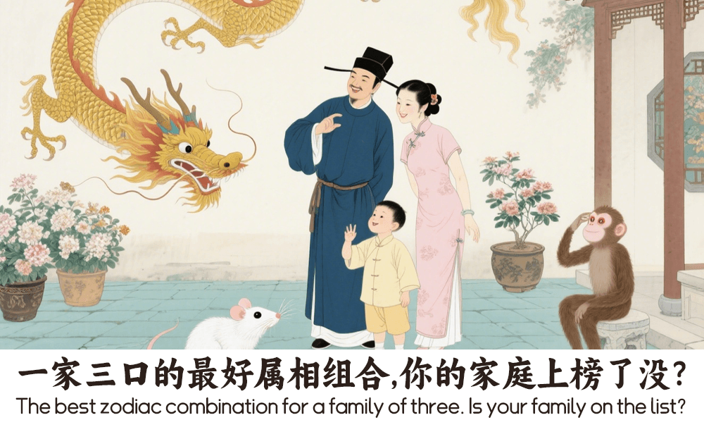 一家三口的最好属相组合，你的家庭上榜了没？