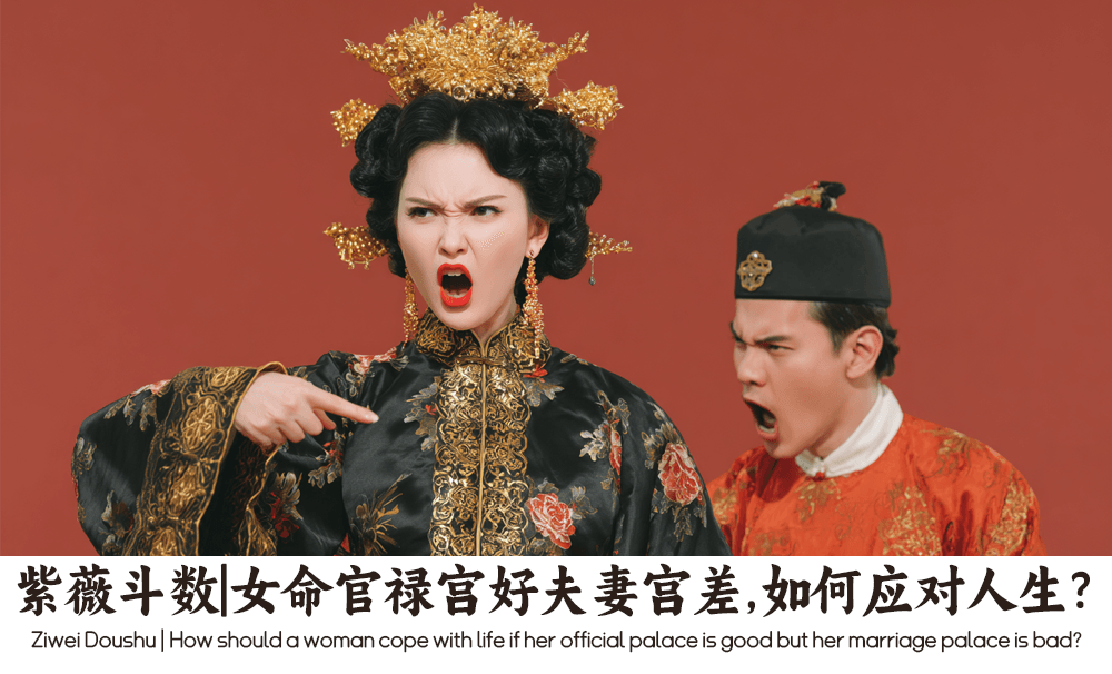 紫薇斗数|女命官禄宫好夫妻宫差，如何应对人生？