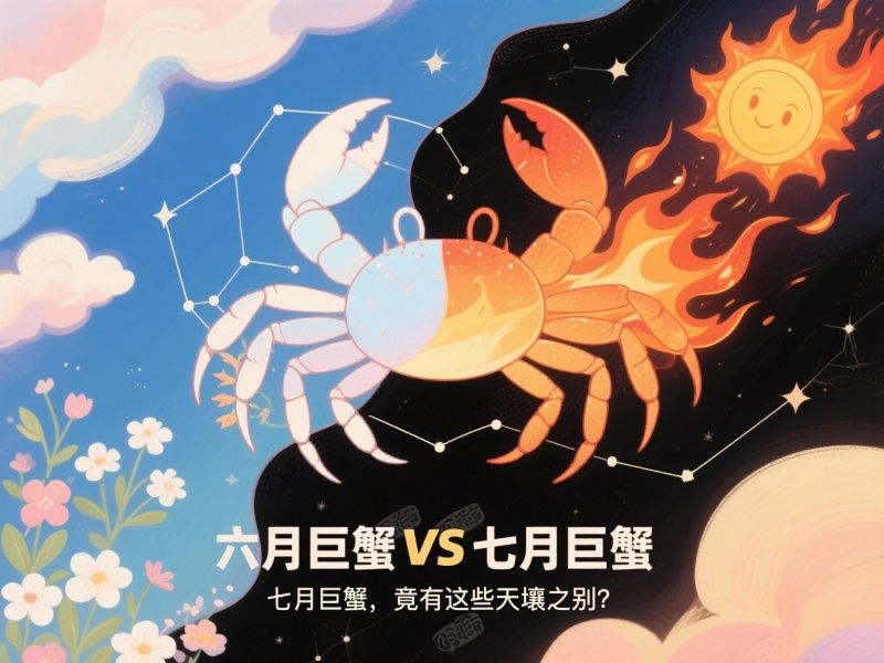 巨蟹座的对比