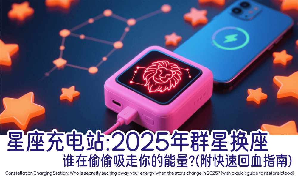 星座充电站：2025年群星换座谁在偷偷吸走你的能量？（附快速回血指南）
