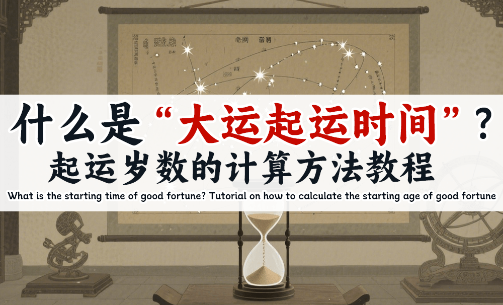 什么是大运起运时间？起运岁数的计算方法教程
