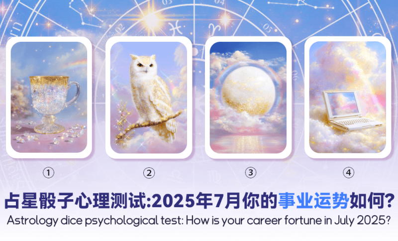 2025年7月事业工作运势，7月运势，心理测试，占星骰子