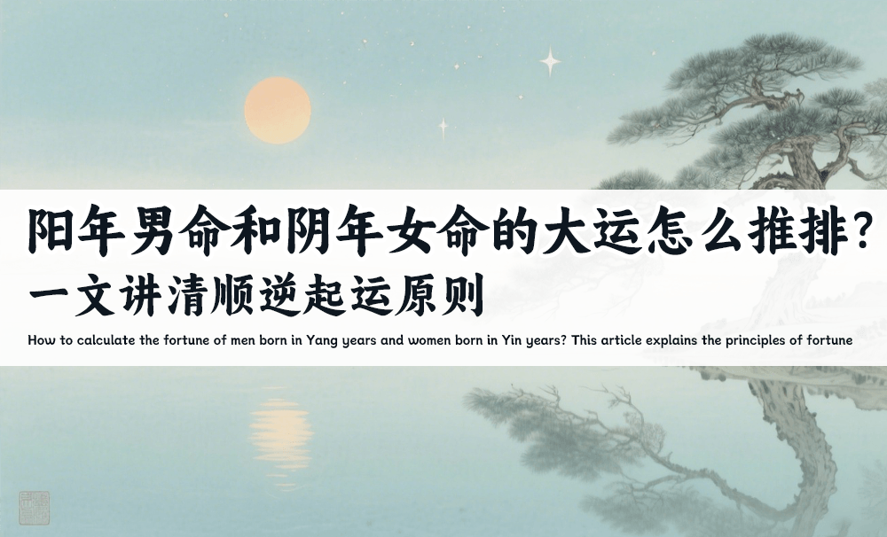 阳年男命与阴年女命的起运时间怎么计算？完整方法与案例解析