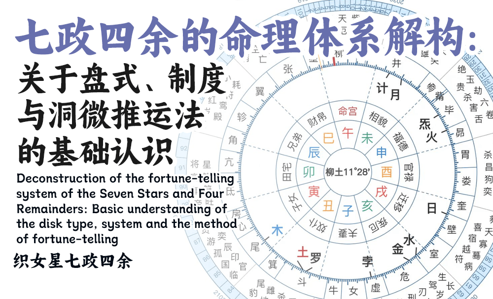 七政四余的命理体系解构：关于盘式、制度与洞微推运法的基础认识