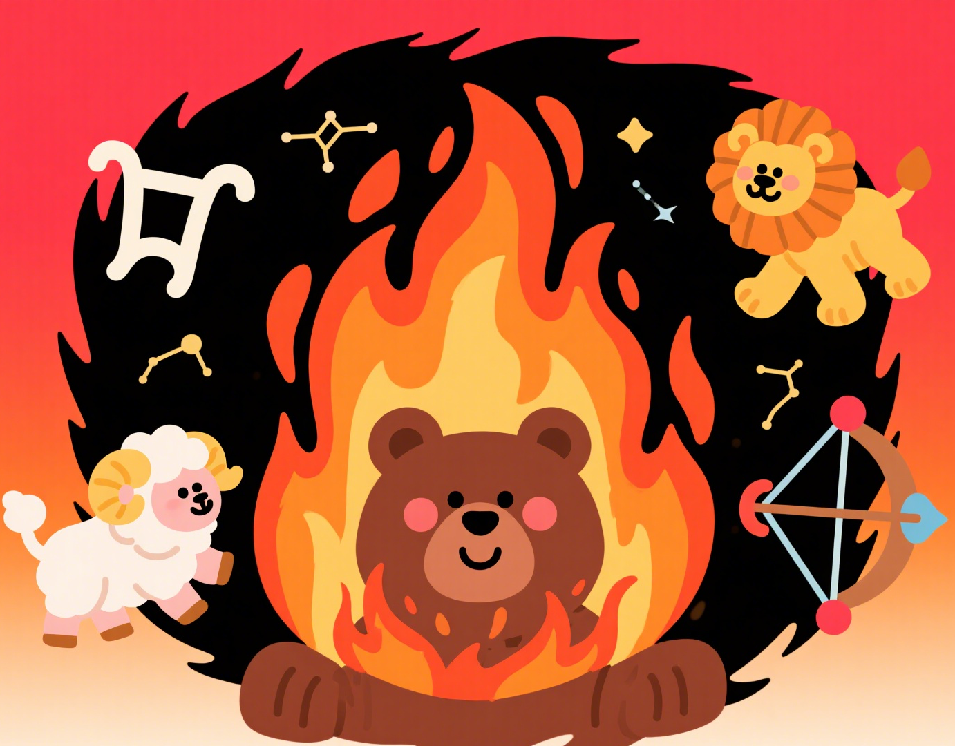 火象星座合盘：烈焰相撞，如何烧出永恒星光？