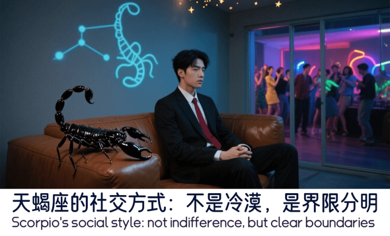 天蝎座的社交方式